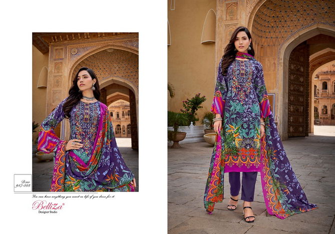 Riwayat 947 By Belliza Designer Viscose Rayon Printed Dress Material Wholesale Online
